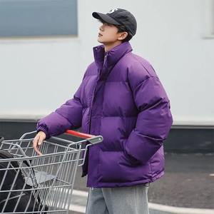 Abrigos Parka de Color liso para hombre, ropa de calle informal de manga larga, abrigos de invierno para hombre, chaqueta acolchada con cremallera frontal para hombre - Product Image 6