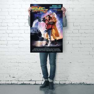 Poster sur toile Retour vers le futur II, techniques d'impression offset et numérique pour la décoration intérieure - Product Image 1