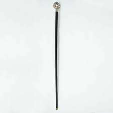 Bâton de marche en bois de haute qualité avec poignée en métal Bâton doré pour les malades Caractéristiques Pointe en laiton - Product Image 3