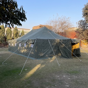 Tienda de lona impermeable de alta calidad para las cuatro estaciones, BC, 61m2, Disater Relief, Camping, alojamiento al aire libre, logotipo personalizado - Product Image 4