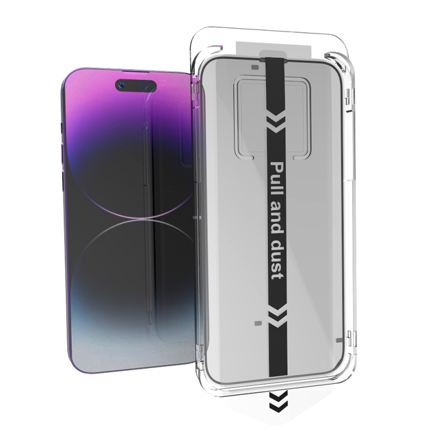 Tempered Glass Applicator Installation Easy Install Privacy Screen Protector Installation Kit for iPhone 14 Plus 14 Pro Max 13