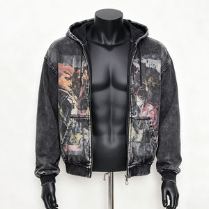 เสื้อฮู้ดดี้ HSI แบบมีโลโก้สั่งทำ ทรงหลวม ไหล่ตก ผ้าคอตตอน 100% หนัก 450 GSM สไตล์วินเทจ ทรงปกติ ใส่ได้ทั้งชายและหญิง ลุคดิสเทรส สำหรับฤดูใบไม้ร่วง - Product Image 1