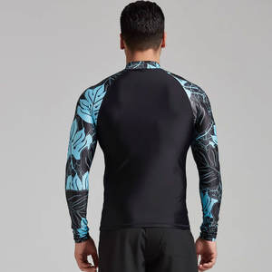 La mejor calidad al por mayor Rash Guard personalizado manga larga Rush Guard Stretch Fitness secado rápido MMA Wear Rash Guard - Product Image 5