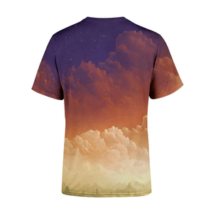 T-shirt imprimé pour hommes vêtements pour hommes T-shirt en polyester surdimensionné avec logo imprimé personnalisé taille USA pour hommes vente en gros - Product Image 4