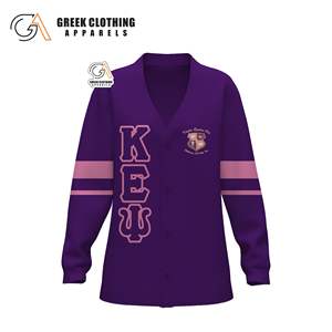 New Arrivals Kapa Epsilon Psi Sorority Women's Casual <b>Cardigan</b> Jacket Solid Color Twist Button <b>Cardigan</b> Sweater - Product Image 5