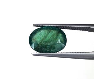 Mejor precio 100% Calidad fina natural 5,25 quilates Esmeralda de Zambia Corte ovalado Color verde medio Piedra DE NACIMIENTO DE MAYO para hacer colgante - Product Image 3