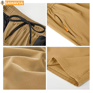 Short de sport personnalisé pour hommes Short en maille à séchage rapide avec cordon de serrage à la taille pour la course à pied - Product Image 6