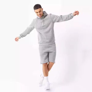High Quality comfortable Long Sleeve Summer <b>Hoodie</b> <b>Shorts</b> <b>Set</b> Two Piece Tracksuits Breathable <b>men</b> Streetwear <b>Hoodie</b> <b>Shorts</b> <b>Sets</b> - Product Image 4