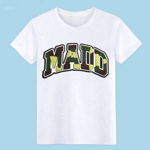 เสื้อยืดสำหรับผู้ชายเสื้อยืดผ้ากำมะหยี่ปักลายทำจากผ้าฝ้าย100% คุณภาพสูง - Product Image 5