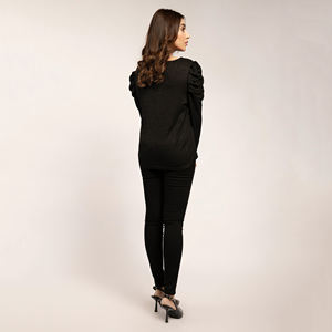 2025 LOGO personalizado mujer suéter algodón manga larga 2025 prendas de punto suéter invierno tejido suéter Mujer - Product Image 4