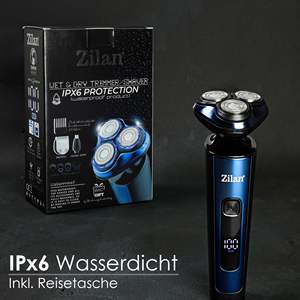 Rasoir électrique 4 en 1 pour hommes, tondeuse à barbe, tondeuse à poils du visage, tondeuse à poils du nez, triple lame, étanche IPX7, alimentation USB - Product Image 2