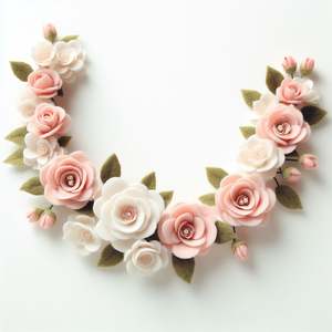 Guirnalda de Flores de Fieltro de Lana de Nueva Zelanda Ecológica del Himalaya, Color, Tamaño y Logotipo Personalizables, Embalaje para Festivales, Fiestas y Decoración del Hogar - Product Image 1