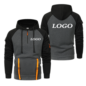 Sudaderas con capucha de gran tamaño para hombre Sudadera con cremallera OEM Tallas grandes Streetwear 100% Algodón con capucha Cremallera Sudadera con capucha Logotipo de impresión personalizado - Product Image 3