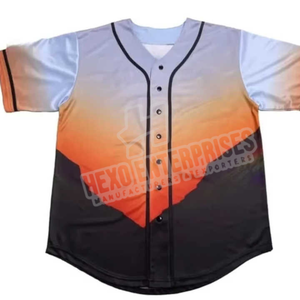 Venta al por mayor personalizado sublimación camisetas de béisbol transpirable botón abajo cómodo ropa deportiva Softball Jersey hecho en Pakistán - Product Image 4