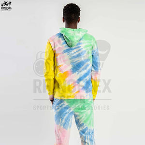 ชุดวอร์มมัดย้อมสำหรับผู้ชายไซส์ใหญ่พิเศษชุดวอร์มมัดย้อมสำหรับใส่วิ่งในยิมสำหรับฤดูหนาว - Product Image 6