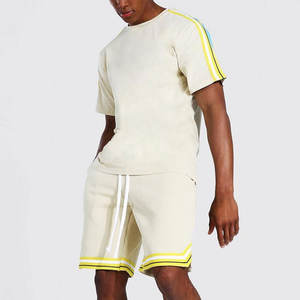 Conjuntos Deportivos de Verano para Hombre, Personalizados, con Contraste, Pantalones Cortos de Secado Rápido, Transpirables, Casuales, con Logotipo Impreso Personalizado, Tallas Grandes - Product Image 5