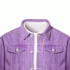 Nueva llegada 2025 de calidad superior última venta al por mayor chaqueta de mezclilla con estilo de los hombres con personalización chaqueta de tendencia superior - Product Image 3