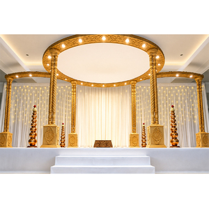 Indian Modern Wedding Divyani Mandap UK Treated Wood Lightweight Beautiful Maharaja Theme Customized <b>Size</b> Color Wedding Decor UK - Product Image 1