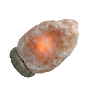 Lampe de sel de l'Himalaya 100% pure en gros, artisanat naturel de haute qualité, forme unique personnalisée, base en bois, décoration de la maison, cadeau - Product Image 3