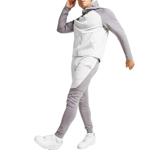 Autumn <b>Men's</b> Casual Zipper Two-Piece Hoodie Tracksuit Custom Logo Sports Sweatpants XL Size Gym Hoodies 3D Printing Customizable - Product Image 1