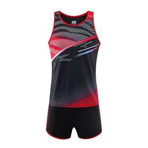 Contrast Color Quick Dry 2024 New Arrival Cheap Price <b>Track</b> & Field Uniform Wholesale Manufacturer Running Training Field Sets - Product Image 2