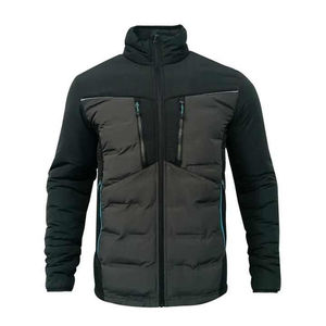 Chaqueta Acolchada con Capucha Negra de Alta Calidad para Hombre, Abrigo de Invierno para Adultos 2025 con Logotipo Frontal - Product Image 1