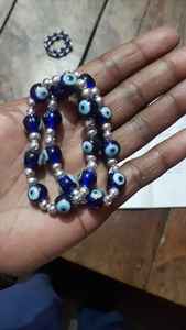 Pulseras de cuentas de cristal con tema de ojo hechas a medida Color azul para diseñadores y tiendas de joyas - Product Image 2