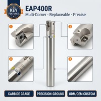 42CrMo CNC End Milling Cutter Arbor disesuaikan Indexable Milling Cutter Bar EAP400R INSERT APMT1604 ODM dukungan