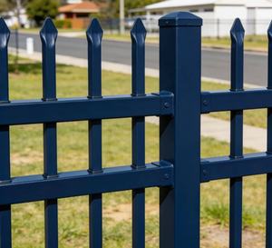 OEM ODM Custom Galvanized Steel Fence Panel 2025 Popular <b>Rail</b> Outdoor Ornamental Privacy Garden Fence 6 Feet Waterproof Easily - Product Image 4