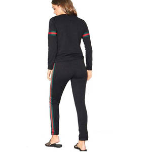 Ensemble de survêtement décontracté en tricot de haute qualité pour femmes, deux pièces, vente en gros, service OEM - Product Image 2