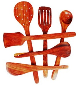 Meilleures ventes : Ensemble de cuillères en bois pour la cuisine, écologiques, compatibles lave-vaisselle, ustensiles à salade, cuisine à domicile, fabriqué en Inde - Product Image 1