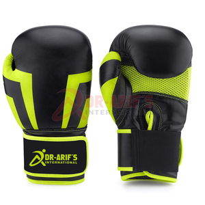 Guantes de boxeo de cuero de alta calidad Acolchado de látex Colores personalizados Logo Diseña tu propio equipo de boxeo para Artes Marciales Servicio OEM - Product Image 6