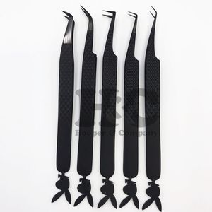 Pinzas Profesionales para Extensión de Pestañas, Juego de Pinzas de Acero Inoxidable, Empaque con Logotipo Personalizado, Alta Calidad, Gran Venta, Color Azul - Product Image 4