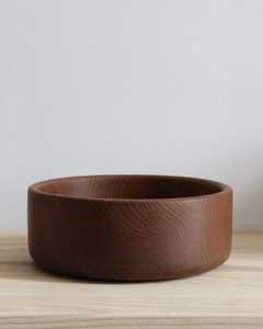 Plato contemporáneo de madera marrón hecho a mano, cuenco multiusos desechable ecológico para servir, piezas de vajilla de comedor de cocina - Product Image 1