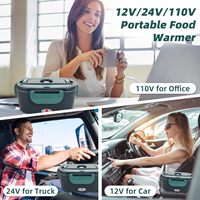 Lonchera Eléctrica Digital Portátil para Oficina, con Calefacción, 220v/110v, Gran Capacidad, Tapa Ecológica de Acero Inoxidable