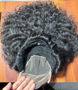 Cabello humano crudo sin procesar indio de alta calidad, paquetes de trama doble, Natural rizo de onda, textura rizada, cabello completo suave y grueso - Product Image 5