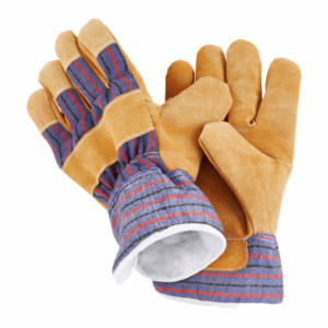 Guantes de Trabajo Resistentes de Alta Calidad, Palma de Cuero Vacuno Liso, Forro de Tela de Algodón, Resistentes al Frío y al Calor, Talla Industrial - Product Image 6