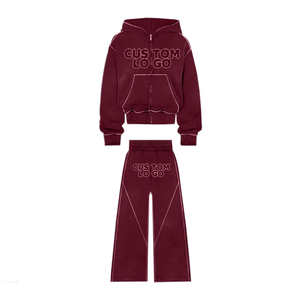 Survêtement en polaire strass 500% personnalisé, techniques imprimées à col montant pour la saison d'hiver - Product Image 2