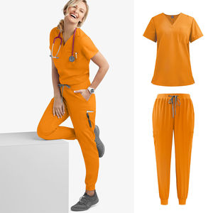Uniforme de enfermería personalizado para mujer, traje médico de punto - Product Image 4