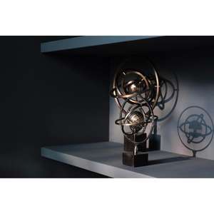 Interior decorativo giratorio antiguo globo objeto decoración del hogar artesanías de Metal sala de estar hogar Oficina decoración Metal acento costo barato - Product Image 5