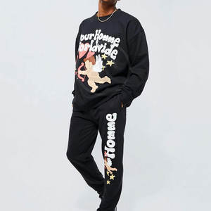 Sweatshirts à capuche à impression bouffante de couleur unie pour hommes conçus sur mesure pour l'hiver à l'extérieur - Product Image 5