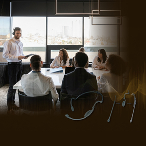 Bộ tai nghe micro kép nhẹ và bền dành cho câu lạc bộ thể dục - Product Image 1