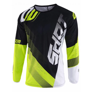 Maillot de motocross à manches longues pour garçons Can-Am, impression par sublimation, respirant, séchage rapide, % polyester, noir et jaune, course de moto - Product Image 4
