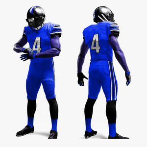Tenues de football américain pour hommes - Spandex/Polyester respirant à motif 3D - Product Image 2