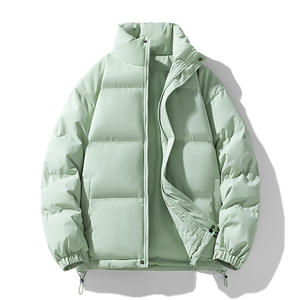 <b>Men's</b> <b>Casual</b> Winter <b>Jacket</b> Solid Oversize Thick Warm Puffer Cotton Coat with Zipper for Cold Seasons Bubble <b>Men's</b> <b>Jackets</b> - Product Image 4