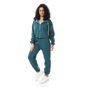 Survêtement pour femmes sur mesure avec logo personnalisé, de haute qualité, idéal pour le streetwear décontracté ou la tenue de sport pour femmes - Product Image 1