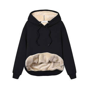 Sweat-shirt à capuche en polaire doux pour femmes, prix raisonnable, vêtements d'hiver, pull pour femmes dans un style unique - Product Image 2