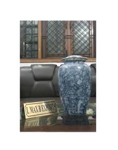 Urnes funéraires en métal faites à la main Entonnoir en aluminium de nouveau style pour cendres adultes Finition colorée pour la décoration commémorative - Product Image 2