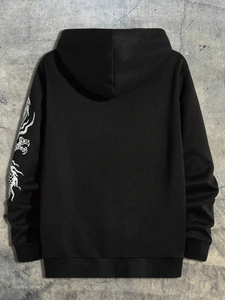 Sudadera con Capucha para Hombre, Diseño Sólido, Forro Polar, Estilo Liso/Simple, Sudaderas con y sin Capucha - Product Image 2