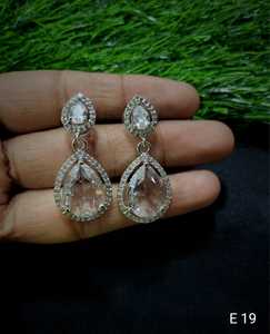 Indian Latest Exclusive Designer Light Weight With American <b>Diamond</b> <b>Earring</b> Women for Party Women's Fashionable Party - Product Image 5